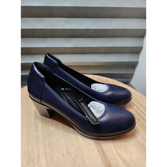 Athlefit Women’s Slip‑On Heels | Blue Dress Shoes | Size 8.5 - Picture 6 of 10